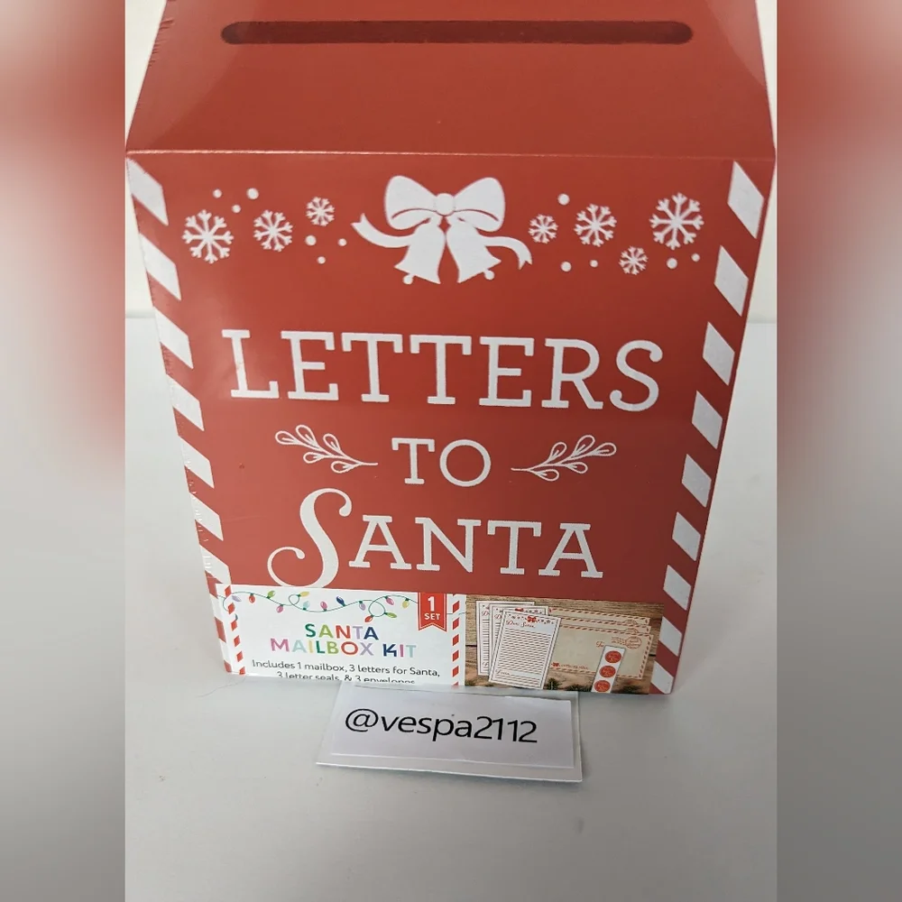Target Bullseye Playground Christmas Mailbox Santa Letters North Pole Red Decor
